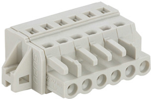 LED Light Connectors Insert Type 15A Rated Current 300V Rated Voltage White Connectors