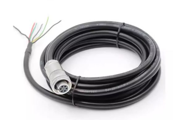 Waterproof 18-24 AWG Servo Motor Connector with Crimp/Solder Termination for Industrial Automation