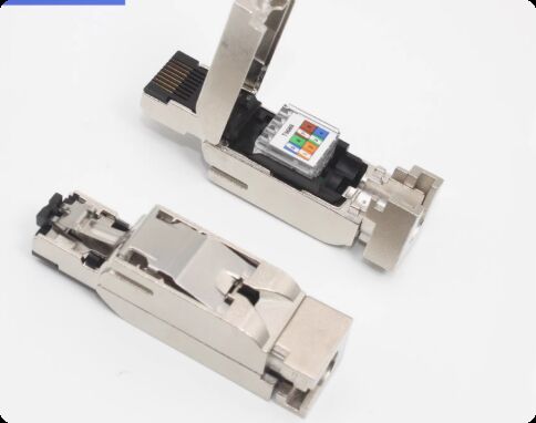 Siemens RJ45 Servo Motor Connector with Silver and Gold-Plated Pins for Industrial Ethernet Applications