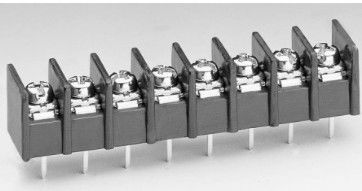 Barrier terminal block 17-8.5mm 2-15P 300V 20A barrier style terminal blocks balck PBT barrier pane terminal block