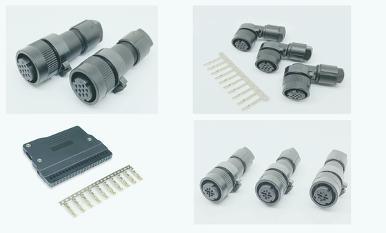 Servo cable connector FANUC 4PIN 10PIN straight, Angel type, Soldering or Crimp type, JN2DS10SL1 JN2FS10SL1 FCR-20F