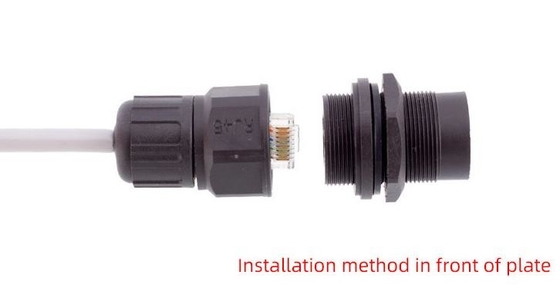 IP67 RJ45 Waterproof Electrical Cable Connector CAT5 CAT6 Installation Method