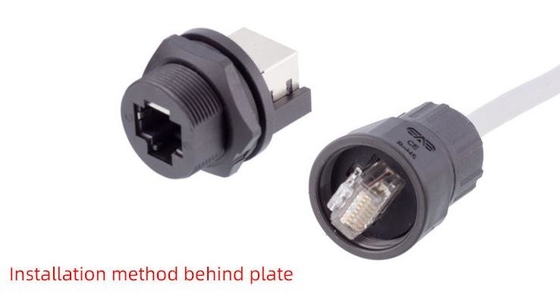 IP67 RJ45 Waterproof Electrical Cable Connector CAT5 CAT6 Installation Method