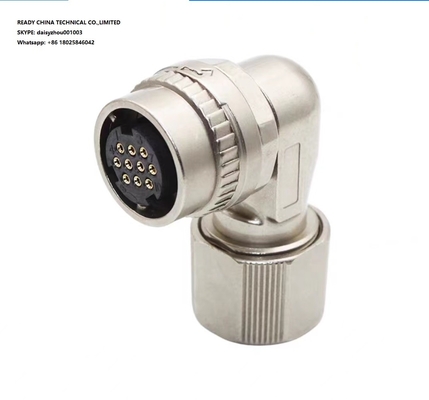 CM10-AP10 Zinc Alloy Elbow Straight Angle Servo Motor Connector Giet Round Circle Connector 2 10pin Pin Aviation Plug