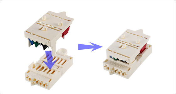 LBK-11 11 Poles Plastic LED Light Connectors In White 400V 16A