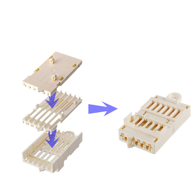 LBK-11 11 Poles Plastic LED Light Connectors In White 400V 16A