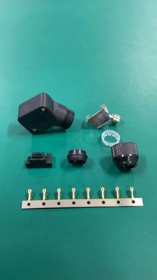 Metal / Plastic Servo Motor Connectors 16A-30A Current Rating Gold / Silver Plating -40.C To 105.C Operating Temp