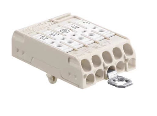 SLK5 SLK7 5PIN LED Light Connector 450V 24A White Insert