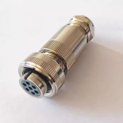 7-Pin 4-Pin Waterproof Servo Motor Connector Moog Rexroth ITT Aoto Compatible for Industrial Automation