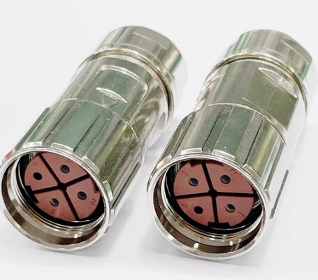 Domestic V90 Servo Motor Connector with 1000V Rating, Wide Temperature Range, and 2/4/8-core Configuration