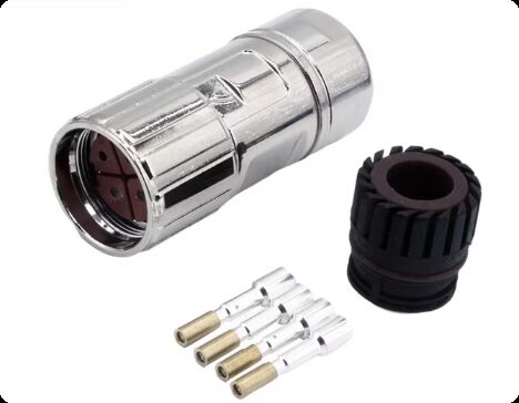 Applicable for Siemens V90 servo power line straight plug 4-core connector 6FX2003-0LL13/0LL13