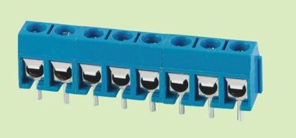 TB 3.81mm pitch 2P 3P make to XXXP 300V 16A pcb board use screw terminal block blue color