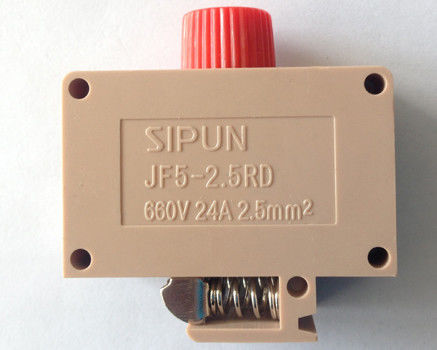 JF5 2.5mm Fuse Type Din Rail Terminal Block Reasonable Design Good Conductive