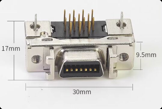 Gold-plated SCSI PCB Connector with Moog Gender for 1000V Servo Motor Applications