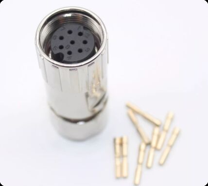 Siemens V90 Servo Motor Connector 8-pin Straight Head 2-slot 6FX2003-0DB13 Encoder Plug for Industrial Automation