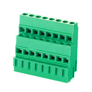 KEFA terminal blocks, terminal block screw type, 128AA-5.0 5.08 double layer cell block pcb terminal blocks