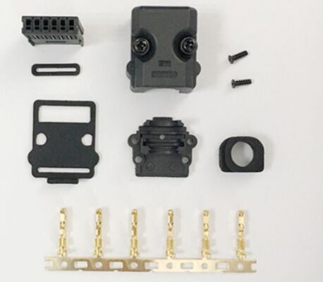J17S-06FMH-7KL-1M-CF PA66 Servo Motor Connectors With Spring Stell