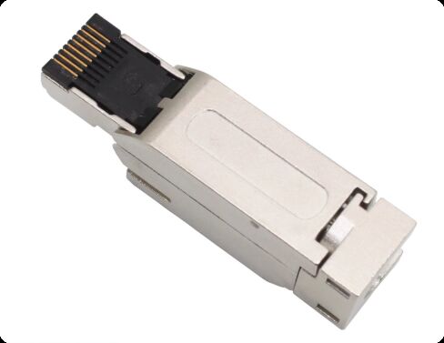 Siemens RJ45 Servo Motor Connector with Silver and Gold-Plated Pins for Industrial Ethernet Applications