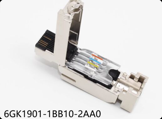 Siemens RJ45 Servo Motor Connector with Silver and Gold-Plated Pins for Industrial Ethernet Applications