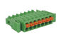 RD235-5.08 Electrical PCB Spring Terminal Block 6 Pins For Wire Connecting