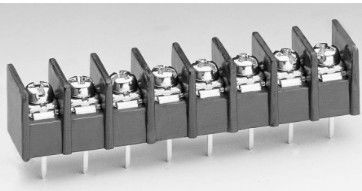 Electrical Black Barrier Terminal Blocks With Removable Clear Plastic Insulating Cover
