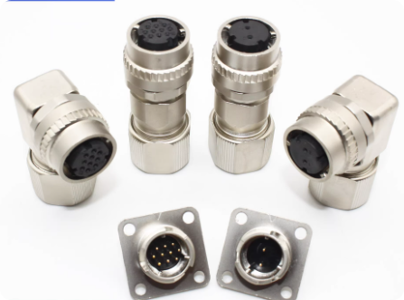 Servo Motor Connector Aviation Plug with Silver and Gold-plated Pins Omrons Domestic Contacts for Wide Temperature Range