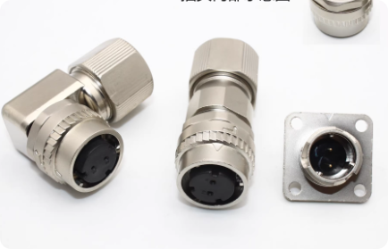 Servo Motor Connector Aviation Plug with Silver and Gold-plated Pins Omrons Domestic Contacts for Wide Temperature Range