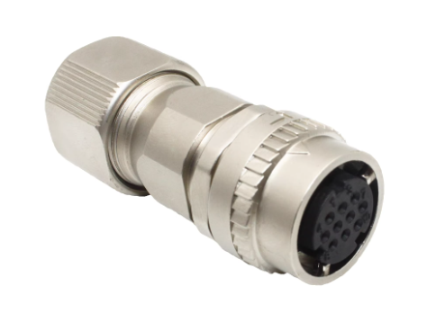 Servo Motor Connector Aviation Plug with Silver and Gold-plated Pins Omrons Domestic Contacts for Wide Temperature Range