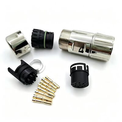 Domestic Servo Motor Connector with 8pin 4PIN 6PIN 12PIN 17PIN Options and 18-24 AWG Compatibility for -40℃ To +105℃ Environments
