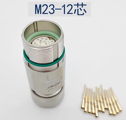 M23 Aviation Plug 623 Connector with 12-Pin 17-Pin Configuration and 1000V Voltage Rating for Servo Motor Signal Feedback
