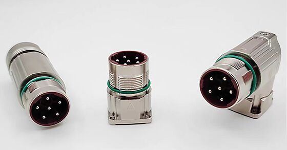 M23-8pin 6-core Servo Motor Connector Aviation Plug with Silver Pin Golded Pin and Panel Mount/Cable Mount Options