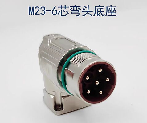 M23-8pin 6-core Servo Motor Connector Aviation Plug with Silver Pin Golded Pin and Panel Mount/Cable Mount Options