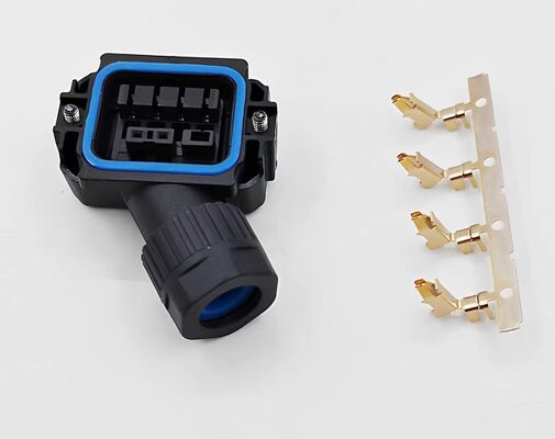 6FX2003 Servo Motor Connector with Silver and Gold Plated Pins for Wide Temperature Range -40℃ to +105℃ and Panel/Cable Mount Options