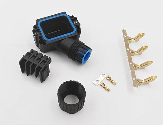 6FX2003 Servo Motor Connector with Silver and Gold Plated Pins for Wide Temperature Range -40℃ to +105℃ and Panel/Cable Mount Options