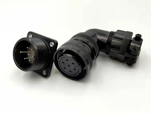 Waterproof Servo Motor Connector Aviation Socket with 4-Pin, 7-Pin, 15-Pin Options for Wide Temperature Range (-40℃ to +105℃)
