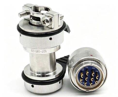 Y27G-1810TKL-B Servo Motor Connector with 1000V Voltage Rating and Silver Gold Plating for Industrial Automation
