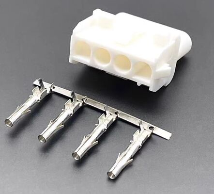 Yaskawa Fuji WSK-M04P 4-pin Servo Motor Power Connector for Industrial Automation with Silver Pin Golded Pin