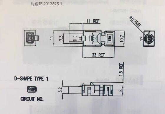 Omron 6FX2003 Servo Motor Connector with 18-24 AWG Wire Gauge and 1000V Voltage Rating for Industrial Automation