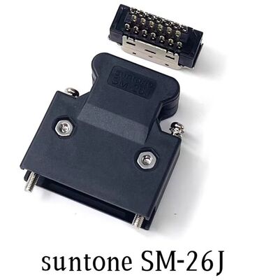Gold-Plated SCSI Connector SM-26P with 1000V Voltage Rating for Panel or Cable Mount Servo Motor Applications