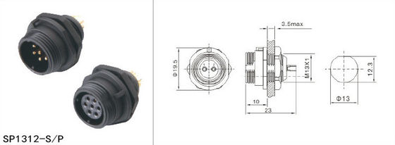 SP13 SP17 SP21 Waterproof Electrical Cable Connector 13-3A Led Tape Light Connectors