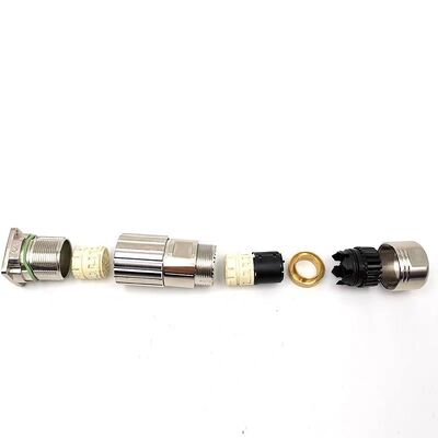 9M23 Heavy-Duty Servo Motor Connector Aviation Plug with 1000V Voltage Rating and Male/Female Square Base