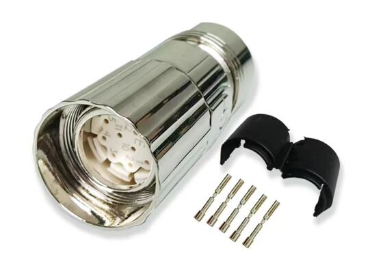 M23 12-pin Servo Motor Connector 1000V Aviation Plug Panel Mount for V90 Series 6FX2003