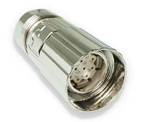 M23 12-pin Servo Motor Connector 1000V Aviation Plug Panel Mount for V90 Series 6FX2003