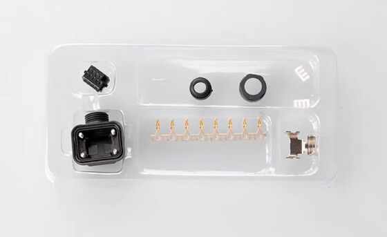 Mitsubishi Servo Motor Connector with Encoder Brake for Industrial Automation Featuring Multiple Pin Configurations and High Current Rating