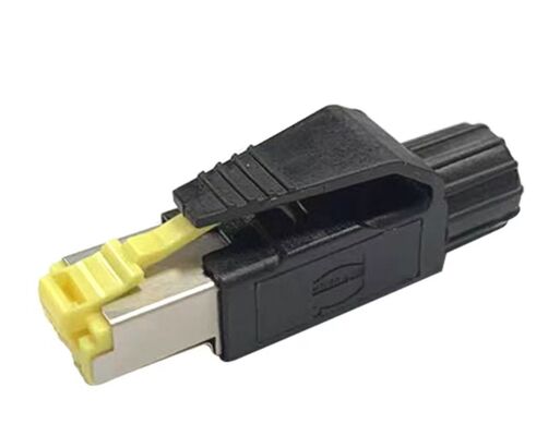 4-core Crystal Head Profinet Industrial Grade RJ45 Communication Bus Connector SM-RJ45H-4D