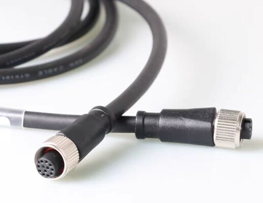 Waterproof M12 Connector Aviation Plug with 4/5/8 Pin Male and Female for 1000V Servo Motor Applications