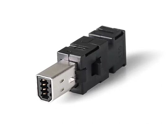 8-Pin Servo Motor Connector X3 I/O Safety Connector for Industrial Automation with Silver/Gold Plated Pins