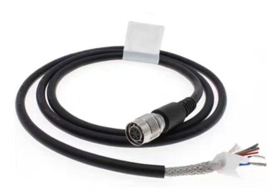 Hirose 6-pin HR10A-7P-6S Servo Motor Connector with 1000V Rating and Silver/Gold Plated Pins for Industrial Camera Power Supply