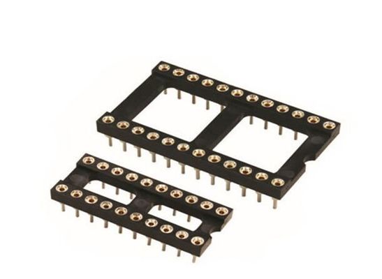 Single Or Dual Row Integrated Circuit Socket 1.778/2.54/2.0/1.27 Pitch